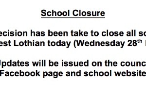 School Closure - Wednesday 28th February Icon