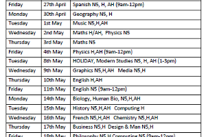 S4-S6 Exam Immersion Programme 2018 Icon